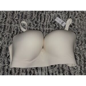 Soma Enbliss‎ Seamless Wireless Bra Ivory 42D Full Coverage Comfort Everyday